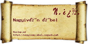 Nagyiván Ábel névjegykártya